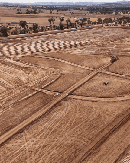 Civil works at Arcadia Residential Estate in Tamworth